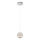LED Hanglamp CREMONA 1xLED/5W/230V 3000K mat chroom