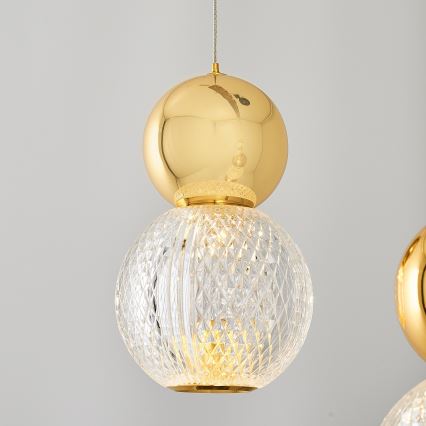 LED Hanglamp CREMONA LED/27W/230V 3000K goud