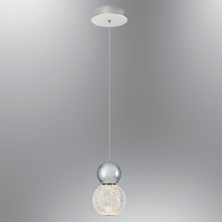 LED Hanglamp CREMONA LED/5W/230V 3000K mat chroom