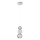 LED Hanglamp CREMONA LED/5W/230V 3000K mat chroom