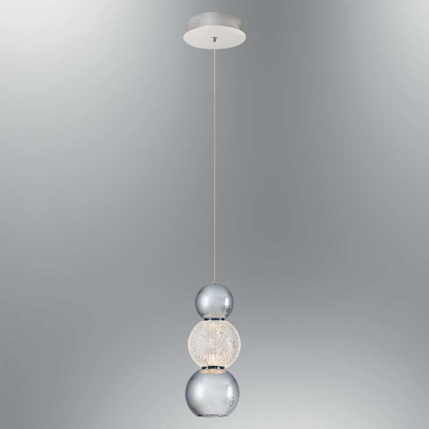 LED Hanglamp CREMONA LED/5W/230V 3000K mat chroom