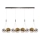 LED Hanglamp ENNA 12xG9/5W/230V 3000K rook/zilver