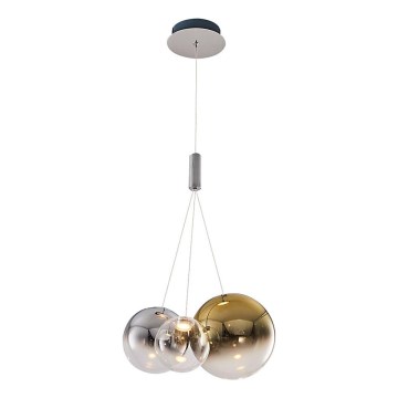 LED hanglamp ENNA 3xG9/5W/230V 3000K rook/goud