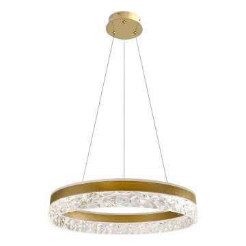 LED Hanglamp FROZI LED/32W/230V Ø 50 cm goud