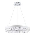 LED Hanglamp FROZI LED/32W/230V Ø 50 cm wit