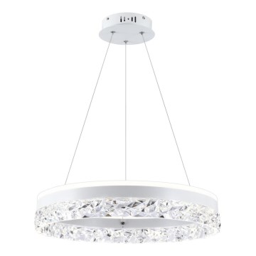 LED Hanglamp FROZI LED/32W/230V Ø 50 cm wit