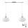 LED Hanglamp HARMA 2xE27/60W/230V mat chroom/wit