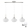 LED Hanglamp HARMA 3xE27/60W/230V mat chroom/wit