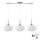 LED Hanglamp HARMA 3xE27/60W/230V mat chroom/wit
