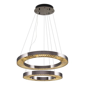 LED Hanglamp JESI LED/140W/230V 3000K Ø 100 cm zilver
