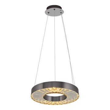 LED Hanglamp JESI LED/35W/230V 3000K diameter 40 cm zilver