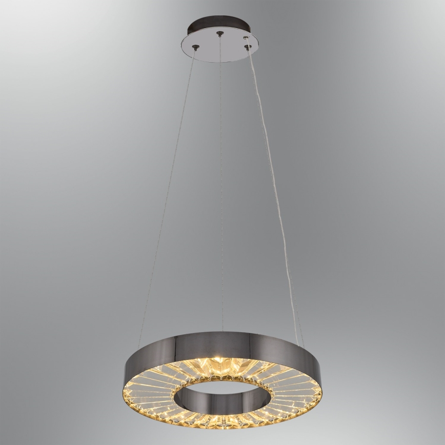 LED Hanglamp JESI LED/35W/230V 3000K diameter 40 cm zilver