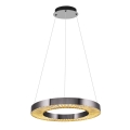 LED Hanglamp JESI LED/35W/230V 3000K diameter 60 cm zilver