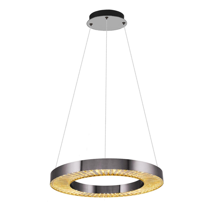 LED Hanglamp JESI LED/35W/230V 3000K diameter 60 cm zilver