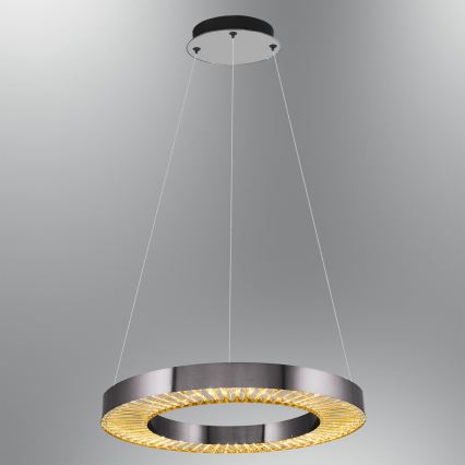LED Hanglamp JESI LED/35W/230V 3000K diameter 60 cm zilver