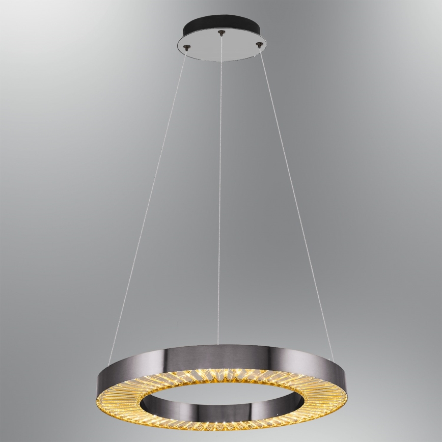 LED Hanglamp JESI LED/35W/230V 3000K diameter 60 cm zilver