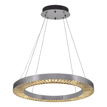 LED Hanglamp JESI LED/85W/230V 3000K diameter 80 cm zilver