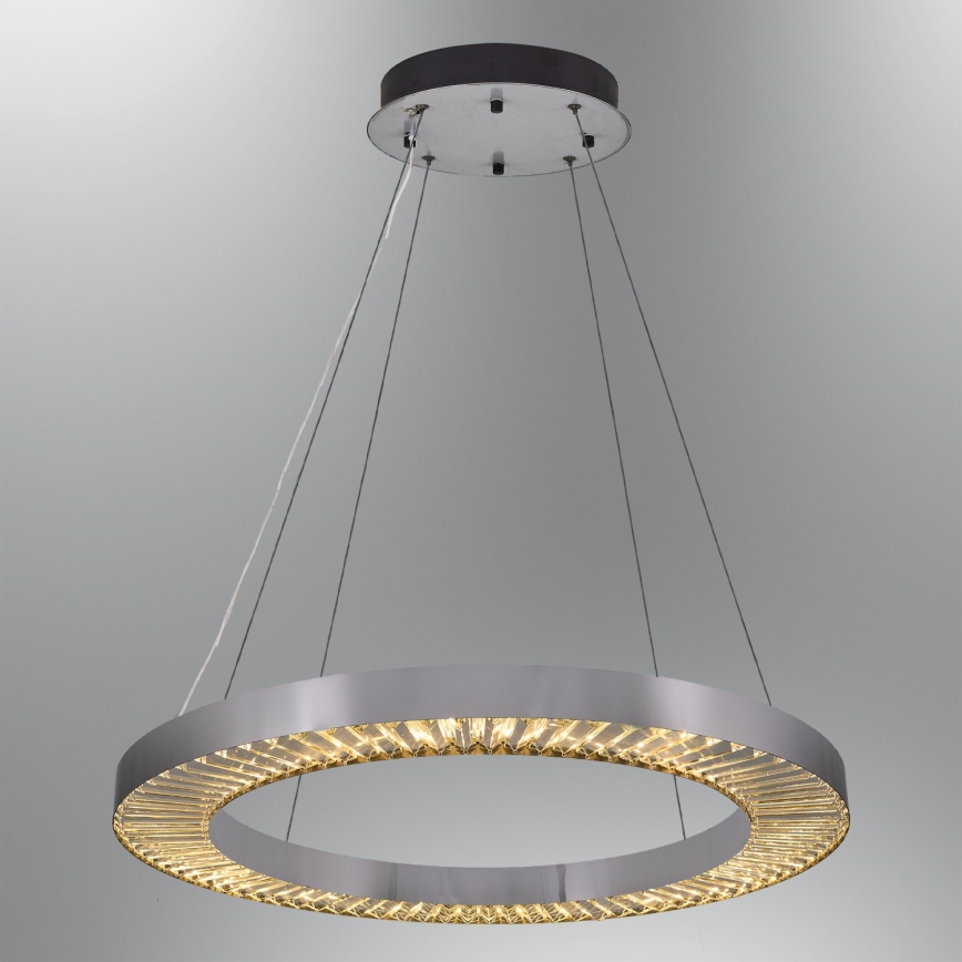 LED Hanglamp JESI LED/85W/230V 3000K diameter 80 cm zilver