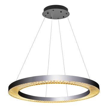 LED Hanglamp JESI LED/90W/230V 3000K Ø 100 cm zilver