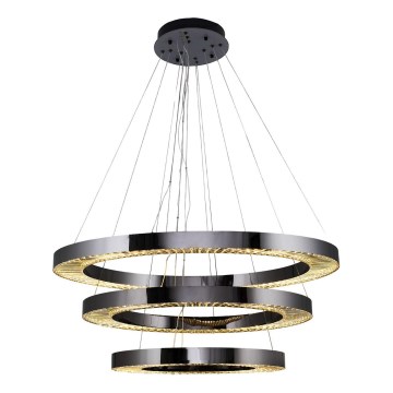 LED Hanglamp JESI LED/99W/230V 3000K Ø 100 cm zilver