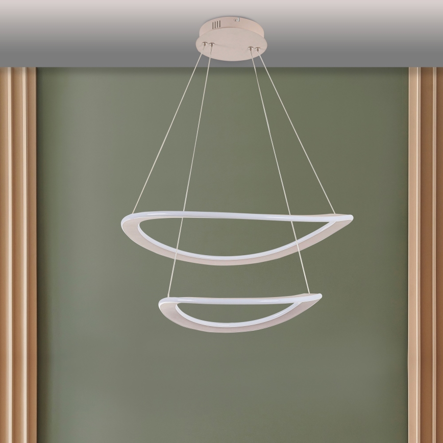 LED-hanglamp met kabel CASHMERE LED/75W/230V Ø 59,5 wit