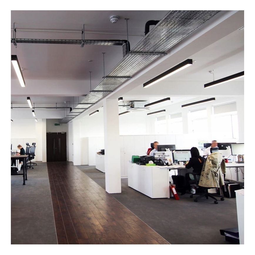 LED-hanglamp met kabel LED/44W/230V 4000K 120 cm zwart