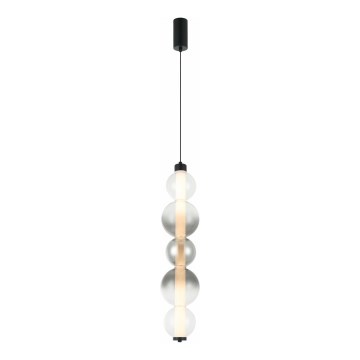 LED-hanglamp met kabel LUMMI LED/19W/230V zwart/rookglas