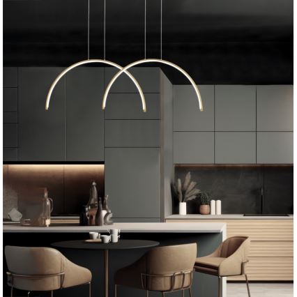 LED-hanglamp met kabel MEGAN LED/39W/230V goud