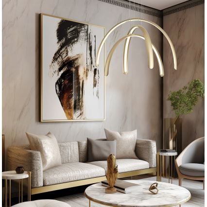 LED-hanglamp met kabel MEGAN LED/41W/230V goudkleurig