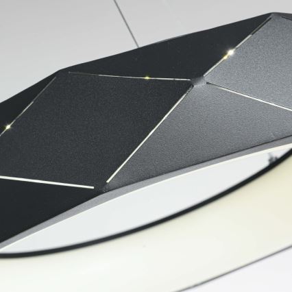 LED-hanglamp met kabel REUS LED/36W/230V 4000K Ø 61 cm zwart