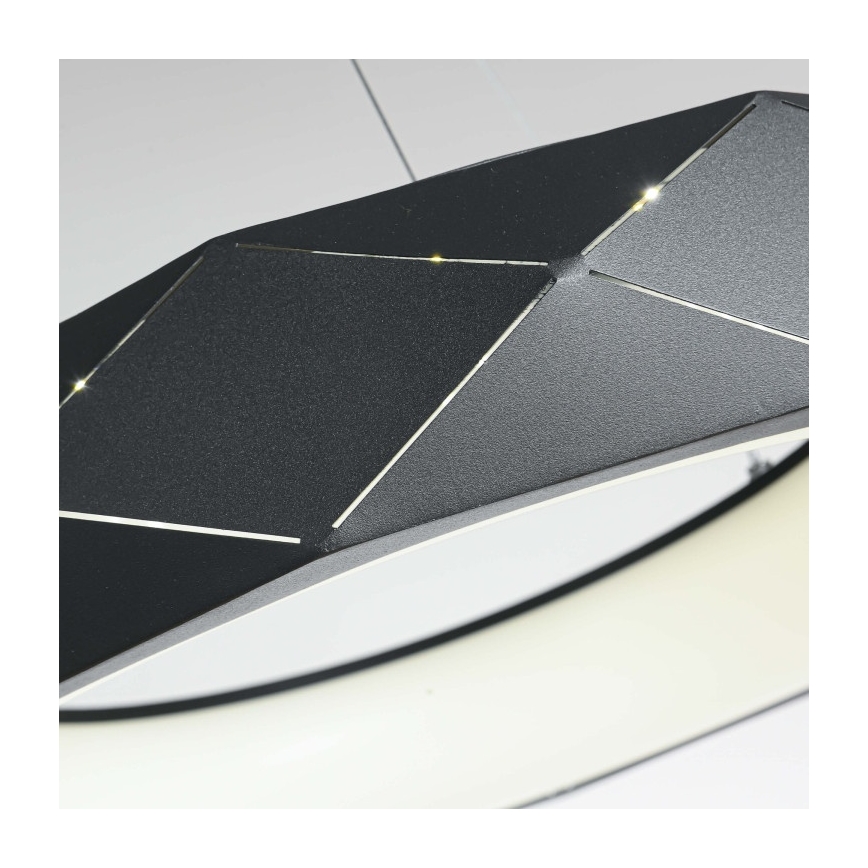 LED-hanglamp met kabel REUS LED/36W/230V 4000K Ø 61 cm zwart