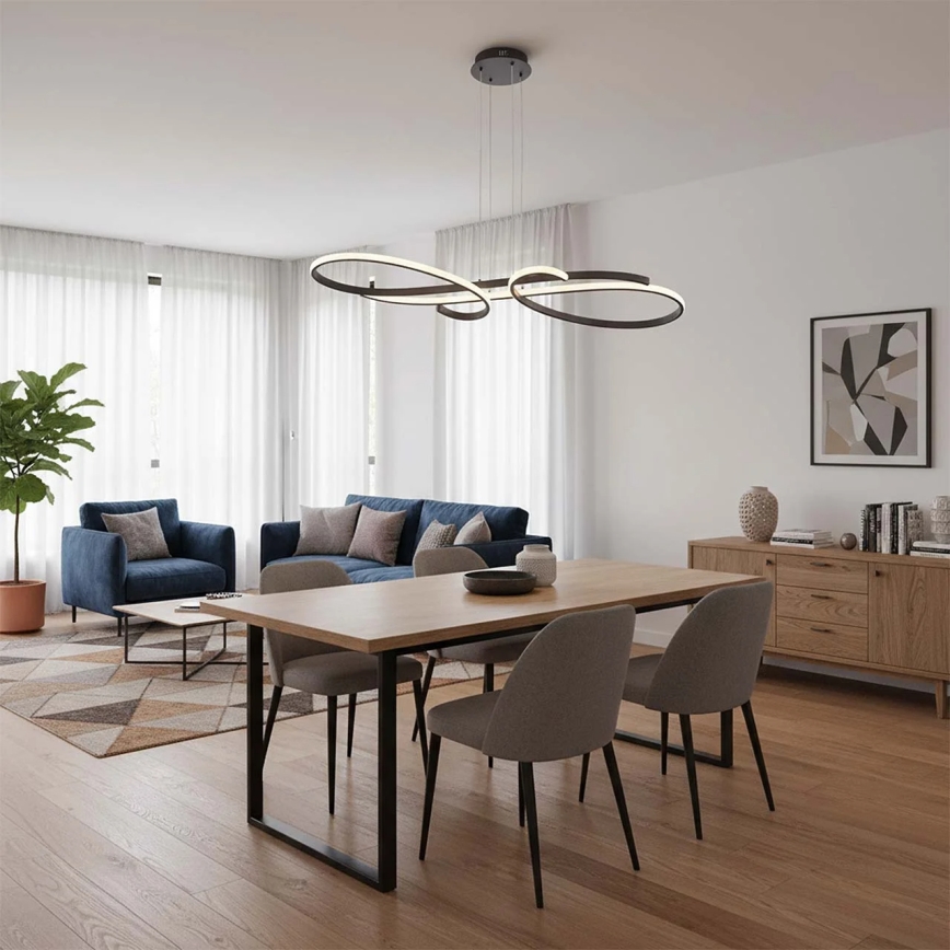 LED-hanglamp met kabel VIOLIN LED/40W/230V zwart