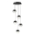 LED-hanglamp met kabel ZIREA LED/30W/230V zwart