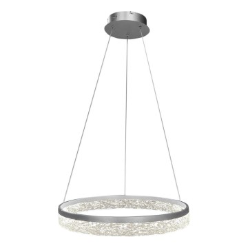 LED-hanglamp met kabelophanging GALA LED/25W/230V Ø 50 cm zilver