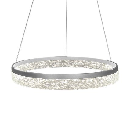 LED-hanglamp met kabelophanging GALA LED/25W/230V Ø 50 cm zilver