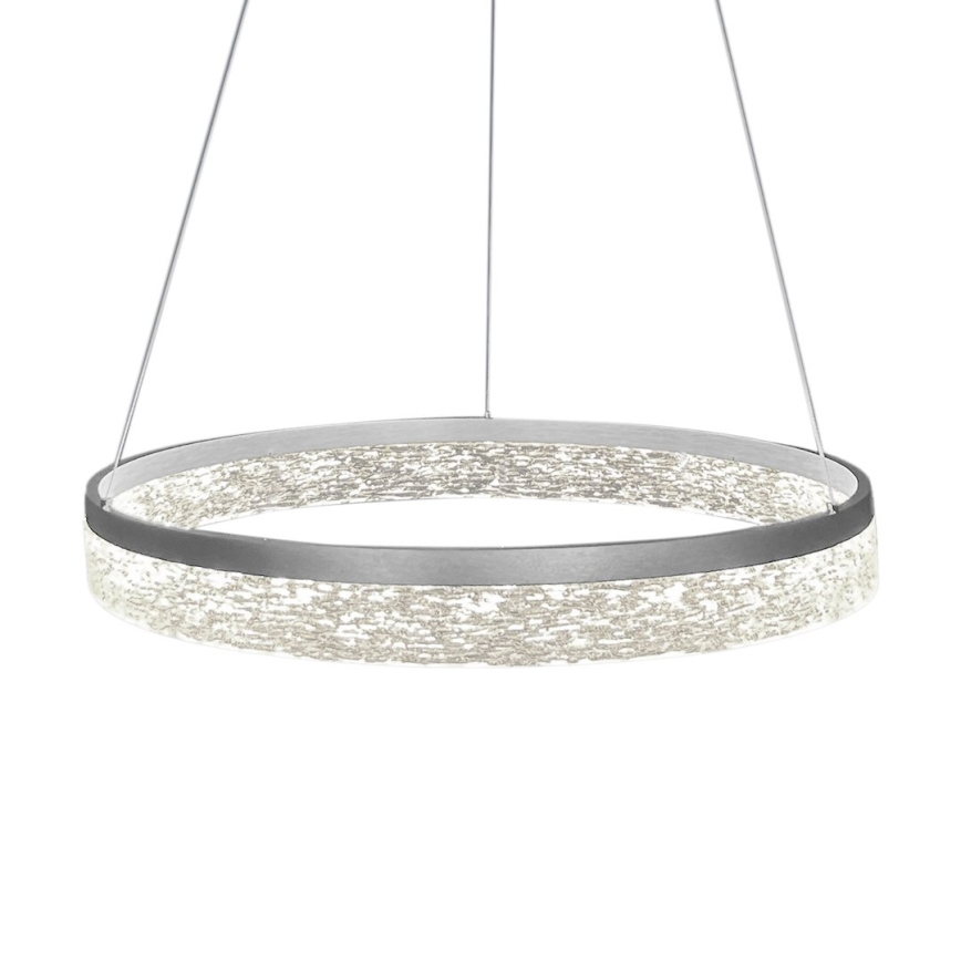 LED-hanglamp met kabelophanging GALA LED/25W/230V Ø 50 cm zilver