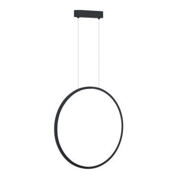 LED-hanglamp met kabelophanging SATURNO LED/28W/230V Ø 50 cm IP44 zwart