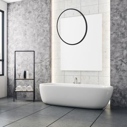 LED-hanglamp met kabelophanging SATURNO LED/28W/230V Ø 50 cm IP44 zwart