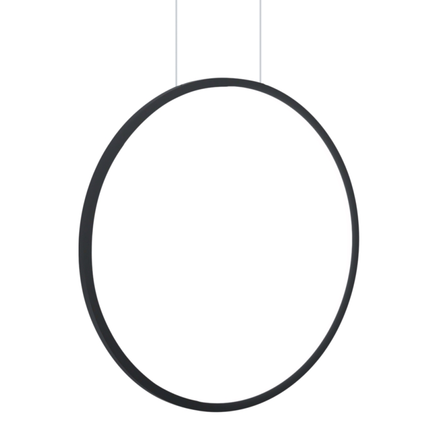 LED-hanglamp met kabelophanging SATURNO LED/28W/230V Ø 50 cm IP44 zwart