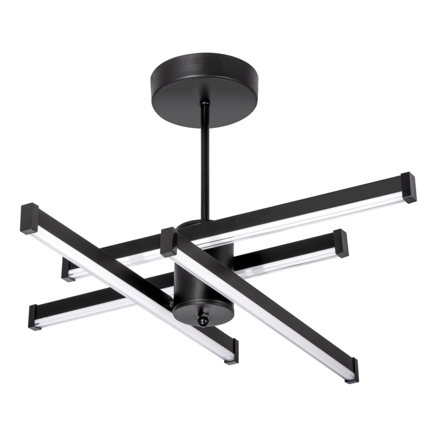 LED Hanglamp met vaste pendel 4xLED/10W/230V 3000-6500K diameter 68 cm zwart
