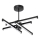 LED Hanglamp met vaste pendel 4xLED/10W/230V 3000-6500K diameter 68 cm zwart
