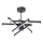LED Hanglamp met vaste pendel 6xLED/10W/230V 3000-6500K diameter 66 cm zwart