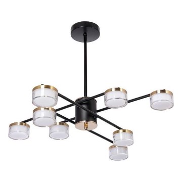 LED Hanglamp met vaste pendel 8xLED/6W/230V 3000-6500K diameter 68 cm goud/zwart