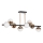 LED Hanglamp met vaste pendel 8xLED/7W/230V goud/zwart