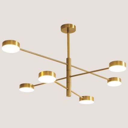 LED Hanglamp met vaste pendel LED/30W/230V 3000K goud