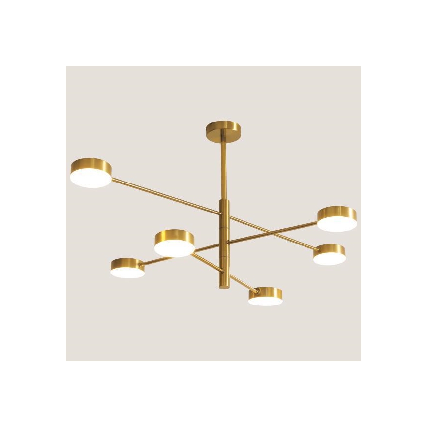 LED Hanglamp met vaste pendel LED/30W/230V 3000K goud