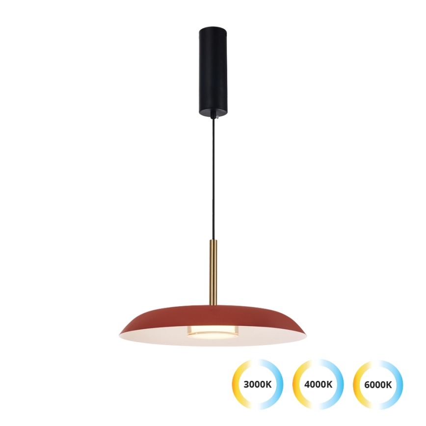 LED-hanglamp NUDO aan kabel, 11W, 230V, 3000/4000/6000K, rood