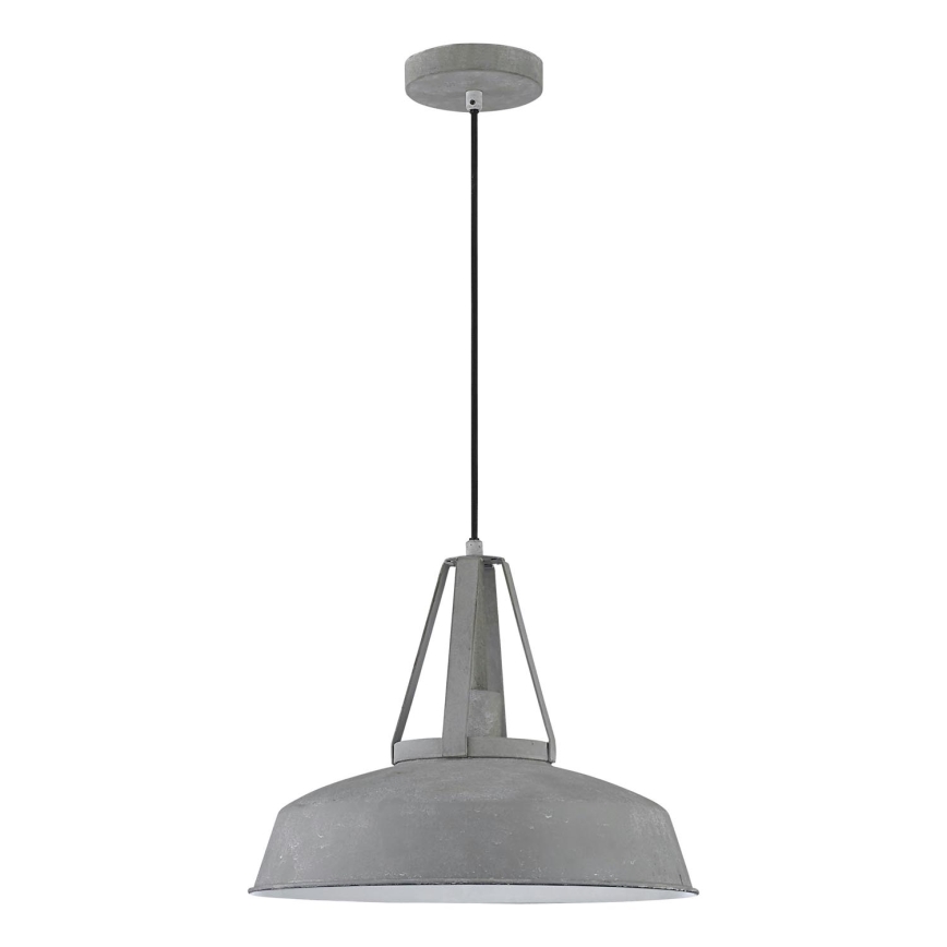 LED-hanglamp RYAN aan kabel 1xE27/60W/230V grijs
