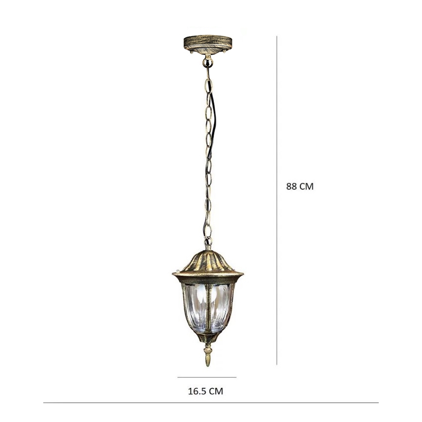 LED Hanglamp voor Buiten FLORENCJA 1xE27/10W/230V IP43