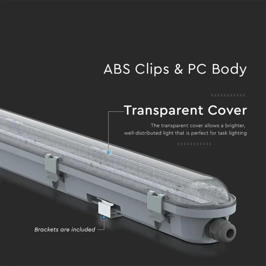 LED Heavy-duty TL-lamp M-SERIES LED/48W/230V 6500K 150cm IP65